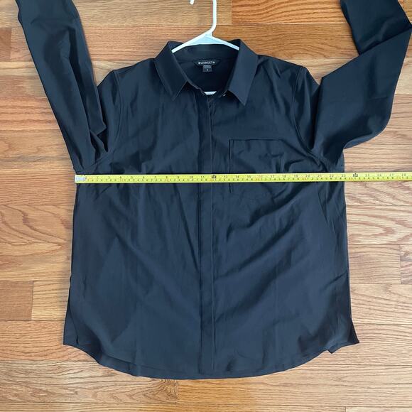 Athleta Everlasting Top Womens Large Black Athletic Performance Short Sleeve - Picture 6 of 9